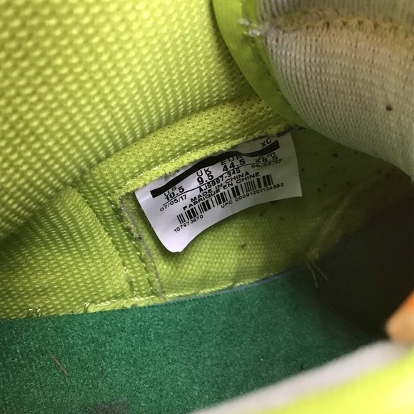 Authentic Nike Air Jordan 1 Retro High G8RD Gatorade Sneakers in Lime. - Picture 13 of 16